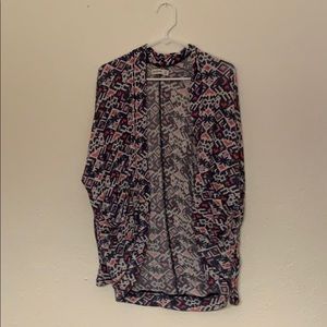 pattern cardigan sweater Abercrombie